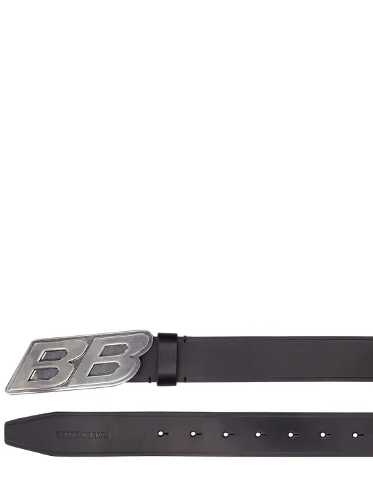 Balenciaga   3.5cm BB Moto leather belt 