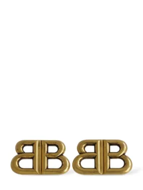 Balenciaga   Monaco brass stud earrings 