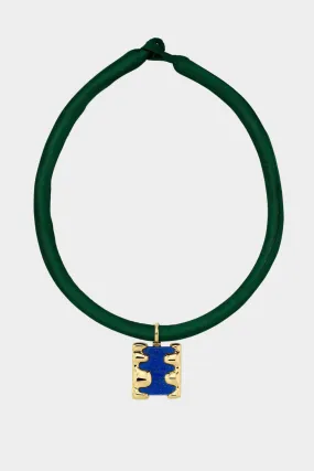 Blob Pendant Necklace, Lapis