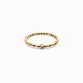 Diamond Bead Ring