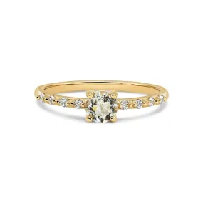 Gemstone Pavé Ring