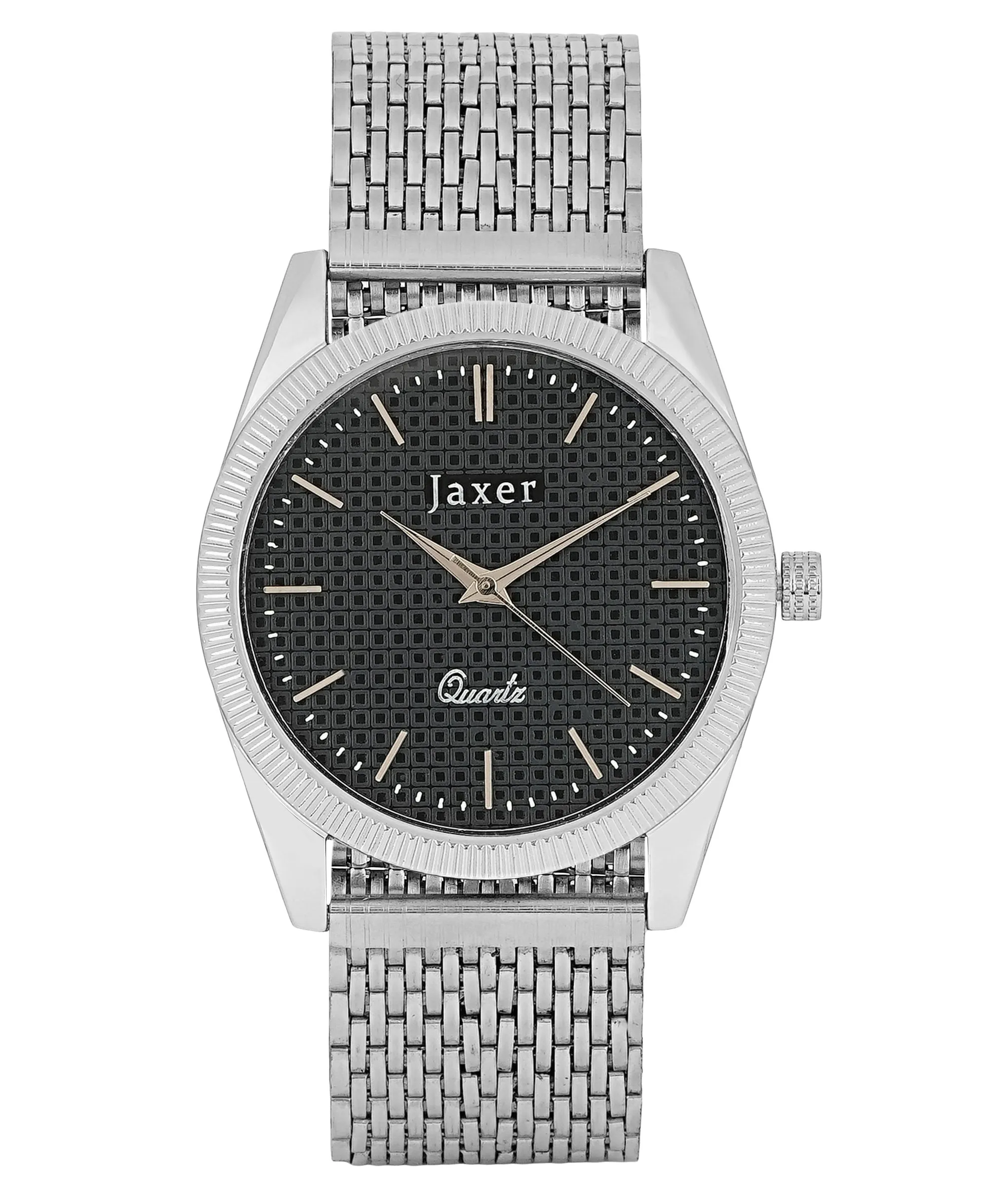 Jaxer Black Dial Steel Chain Analog Wrist Watch for Men - JXRM2194