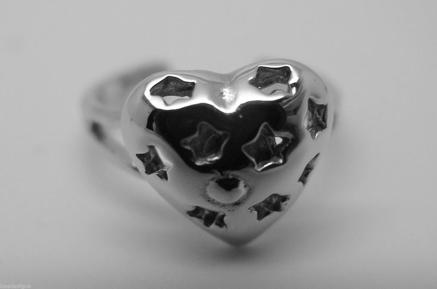 Kaedesigns Genuine New Solid 925 Sterling Silver Heart Star Toe Ring 232