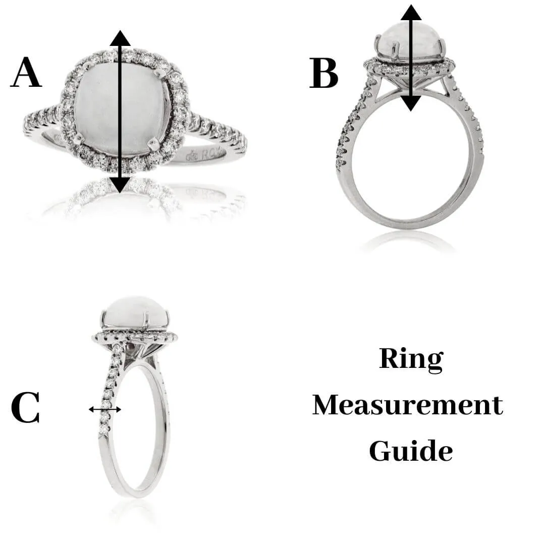 Sapphire and Diamond Alternating Band