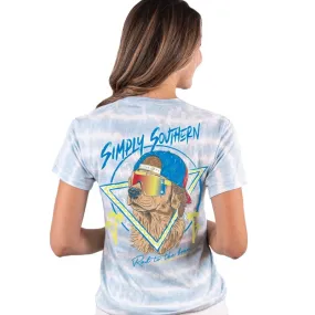 Simply Southern Women's "Nineties Dog" Tie Dye SS Tee