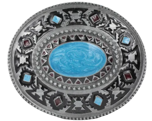 SW Western Design Stone Belt Buckle